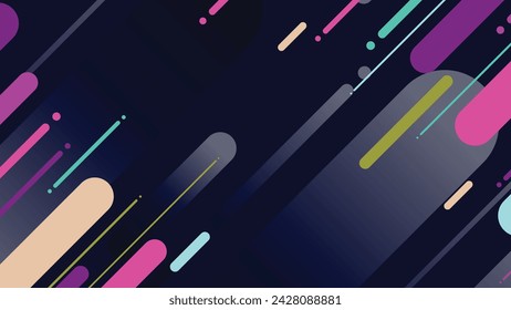 Abstract modern geometric background with diagonal lines. Dynamic shapes composition
