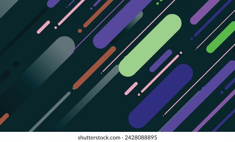 Abstract modern geometric background with diagonal lines. Dynamic shapes composition