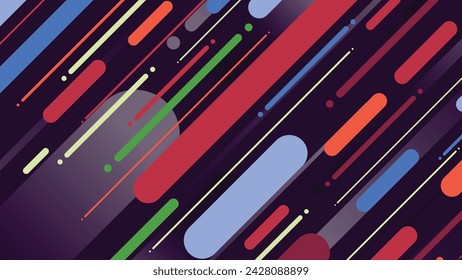 Abstract modern geometric background with diagonal lines. Dynamic shapes composition