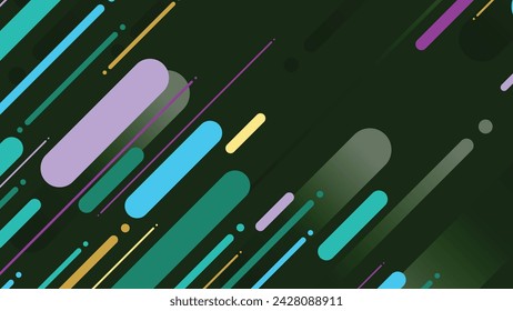 Abstract modern geometric background with diagonal lines. Dynamic shapes composition