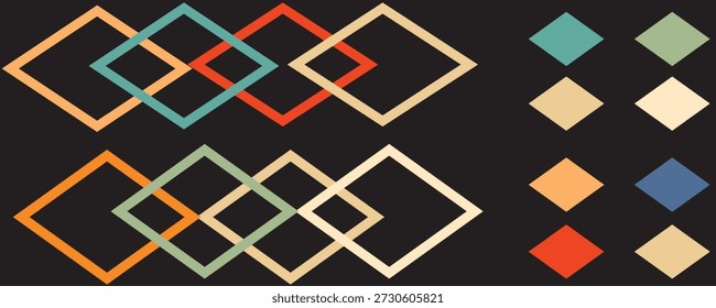 Abstrakter, moderner geometrischer Hintergrund. abstrakte Plakat geometrische Design, Vektor. EPS10