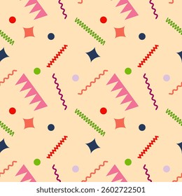 Abstract modern geometric background. Seamless vector pattern