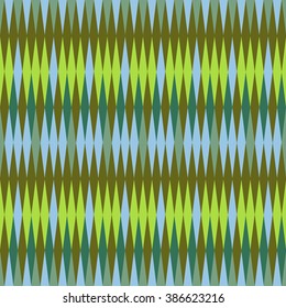 Abstract modern geometric background. Seamless colorful pattern. Design for textile. Green and blue elements.
