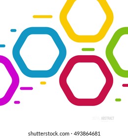 Abstract modern geometric background. Simple shapes for design projects. Vector illustration.
