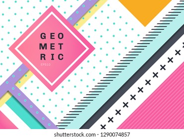 Abstract modern geometric background texture design. Business template for a bright color. You can use for poster, banner colorful background, purple and blue stripes and shapes. Vector illustration