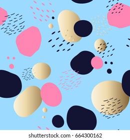 Abstract modern geometric background Trendy abstract seamless pattern. Modern vector background