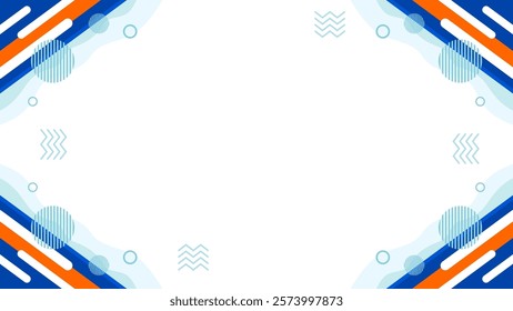 abstract modern geometric background with unique geometric line shapes