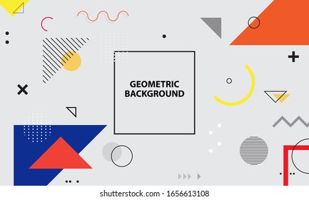 Fondo geométrico moderno abstracto. Ilustración del vector