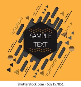 Abstract modern geometric background.Modern style texture, pattern and geometric elements.