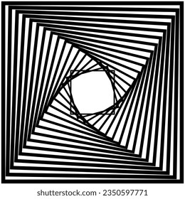 Abstract modern geometric banner with simple shapes in black and white colors
