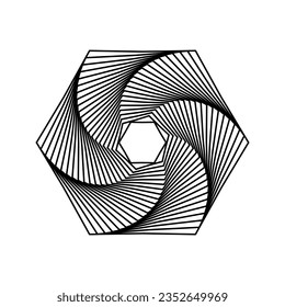 Abstract modern geometric banner with simple shapes in black and white colors