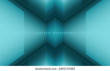 Abstract modern geometric blue background with 3D shapes. Vector illustration