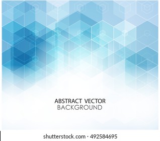 Abstract modern geometric blue background