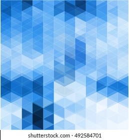Abstract modern geometric blue background