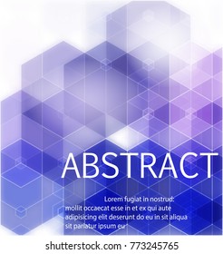 Abstract modern geometric blue background.