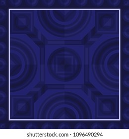abstract modern geometric blue tone switching pattern
