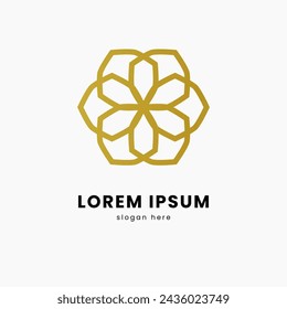 Abstrakte moderne geometrische Dekoration Logo Design-Vorlage für Branding, Business, Symbol, Bewusstsein
