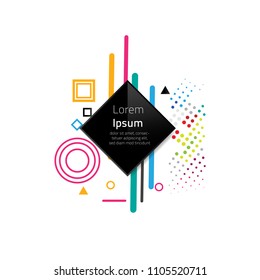 Abstract Modern Geometric Design Background illustration vector