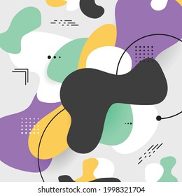 Resumen del diseño geométrico moderno de fondo, afiche, cartel. Ilustración del vector
