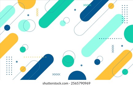 abstract modern geometric flat design background
