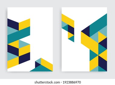 Abstract modern geometric flyer design.