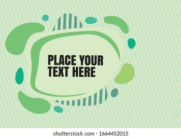Abstract modern geometric graphic element with flowing liquid shapes. Can be use as template for flyer or presentation. Vector illustration.
