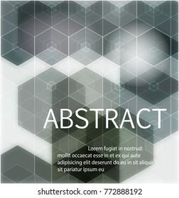 Abstract modern geometric gray background.