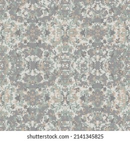 Abstract modern geometric grunge vector pattern. Seamless grey, green and beige colorful ikat geometric background.
