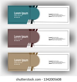 abstract modern geometric header banner template illustration vector