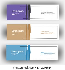 abstract modern geometric header banner template illustration vector