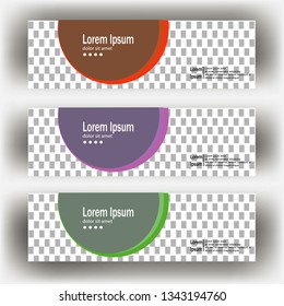abstract modern geometric header banner template illustration vector