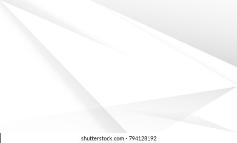 Abstract Modern Geometric Line Shapes Gradient White and Gray Vector Backgrounds