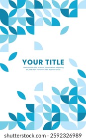 Abstract modern geometric memphis background design