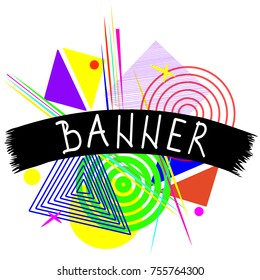 Abstract modern geometric pattern design isolated on white background. Concept for cover design, poster, placard, wallpaper and template