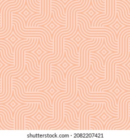 Abstract modern geometric pattern of intertwining lines 