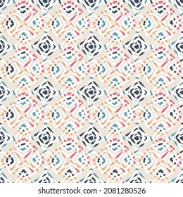 Abstract modern geometric pattern on beige background.