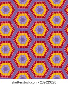 Abstract modern geometric seamless colorful pattern vector