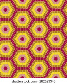 Abstract modern geometric seamless multicolor pattern vector