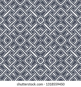 Abstract modern geometric seamless pattern of white and gray shades