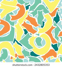 Abstract modern geometric seamless pattern.