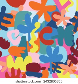Abstract modern geometric seamless pattern.