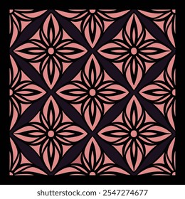 Abstract Modern Geometric Seamless Pattern | Vibrant Stylish Colors Vector Art for Backgrounds, Fabric Prints, and Creative Design