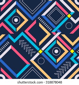 Abstract modern geometric seamless pattern. Vector Illustration.