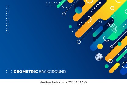Resumen de la forma geométrica moderna memphis estilo fondo