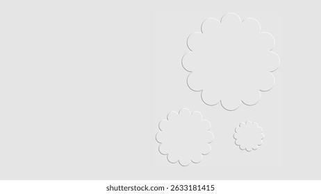 Abstract modern geometric shape white grey background 