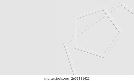Abstracte moderne geometrische vorm witte grijze achtergrond 