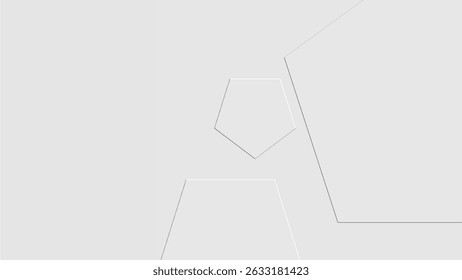 Abstracte moderne geometrische vorm witte grijze achtergrond 