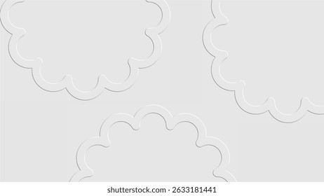 Abstract modern geometric shape white grey background 