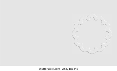 Abstract modern geometric shape white grey background 