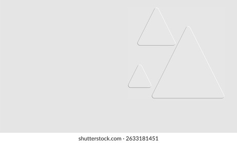 Abstract modern geometric shape white grey background 